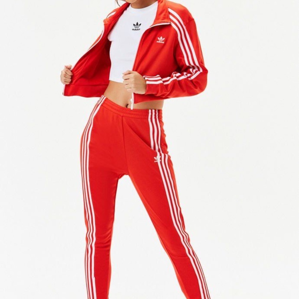 Cropped Red Adidas Jacket